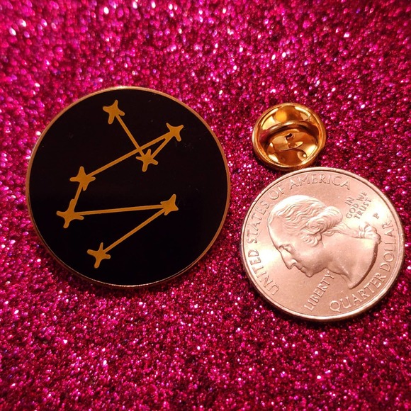 3/$20 Life of Addie LaRue Stars Book Cover Constellation Enamel Pin - Picture 2 of 3